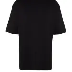 t-shirt noir surdimensionne a manches courtes et col rond tmnss23ts00151